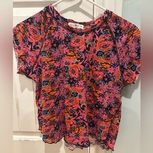 Lily Cotton Short Sleeve Tee Shirt size medium